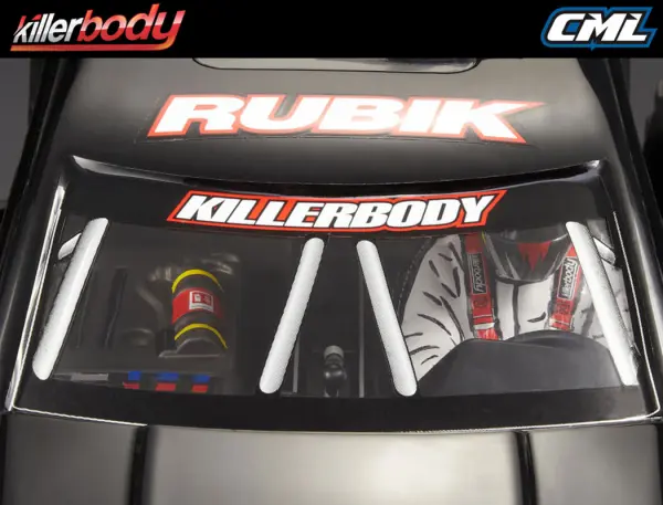 Killer Body Clear Cockpit Set 1:10 Truck — image 13 of 13