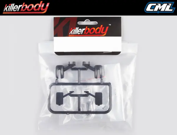Killer Body Wing Mirror Type E W/LED Unit Set 1:10 Truck &mdash; image 6 of 7