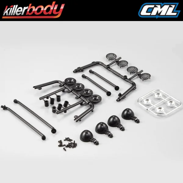 Killer Bodyroll Bar And Light Set Truck Bed 1:10 Truck