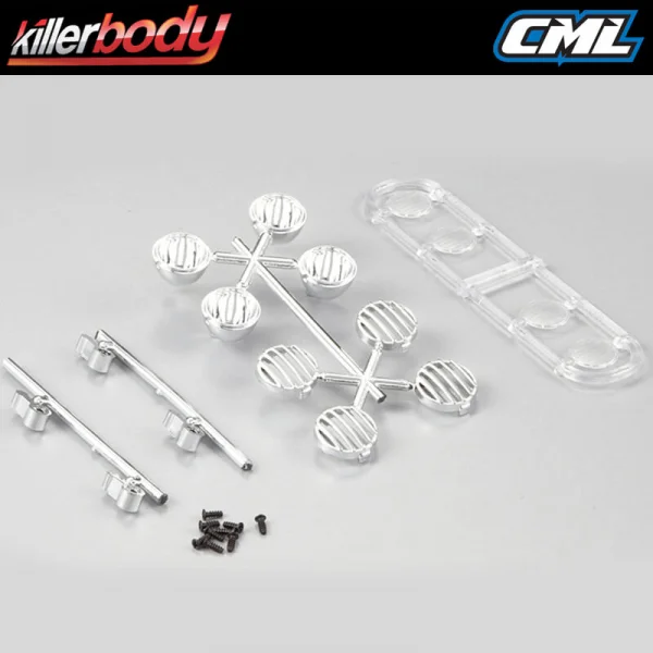 Killer Body Chrome Light Set For Roof Rack Type A