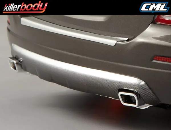 Killer Body Chrome Type B Square Exhaust Pipe W/O LED — image 8 of 8