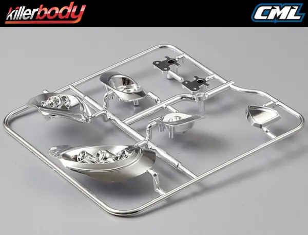 Killer Body Chromed Plastic Parts Set (Alfa Romeo TZ3 Corsa) — image 4 of 4