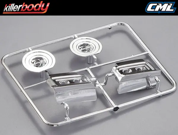 Killer Body Chromed Plastic Parts Set Lancia Stratos (1977 Gi — image 4 of 4
