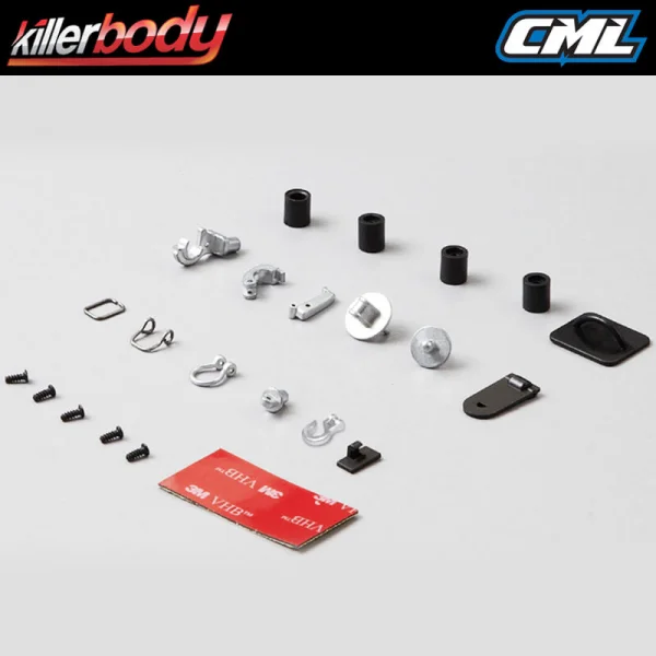 Killer Body Hooks + Rings Set (Diecast Silver) 1:10 Scale