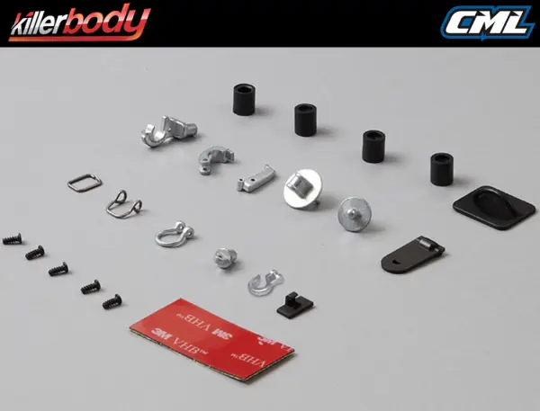 Killer Body Hooks + Rings Set (Diecast Silver) 1:10 Scale &mdash; image 5 of 11