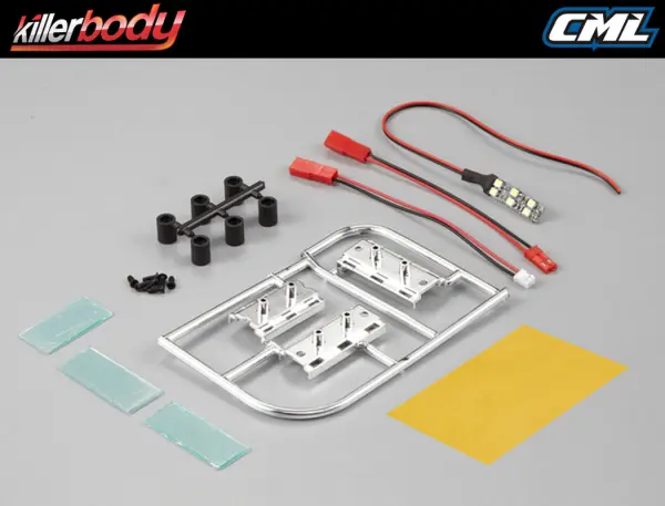 Killer Body Number Plate W/LED Unit Set 1:10 Touring Car &mdash; image 5 of 6