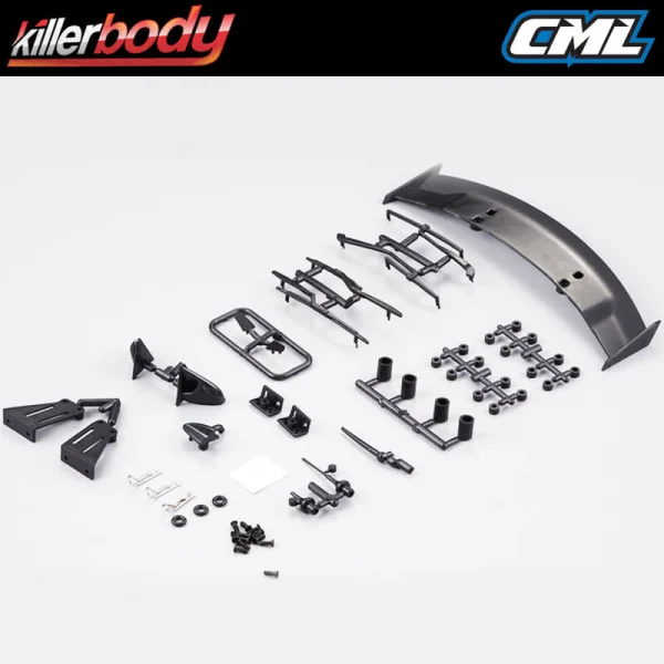 Killer Body 1:10 Tc Basic Plastic Parts (Black Finish)