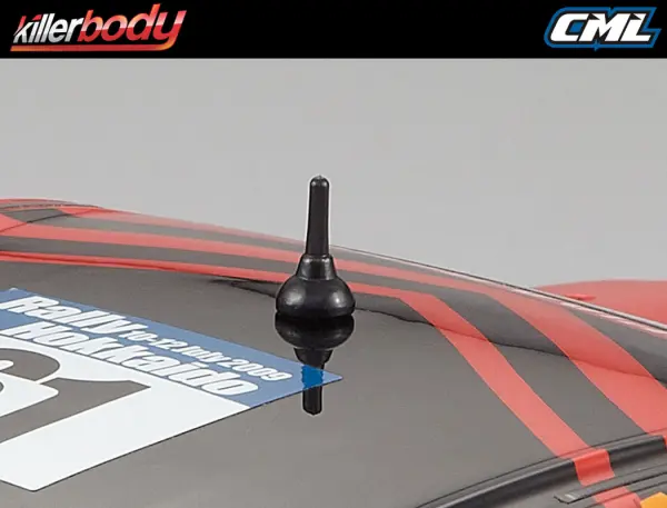 Killer Body 1:10 TC Basic Plastic Parts (Black Finish) — image 4 of 20
