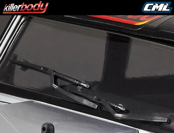 Killer Body 1:10 TC Basic Plastic Parts (Black Finish) — image 9 of 20