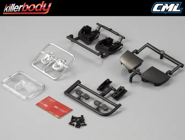 Killer Body Moveable Headlight 1:10 Touring Car &mdash; image 5 of 6