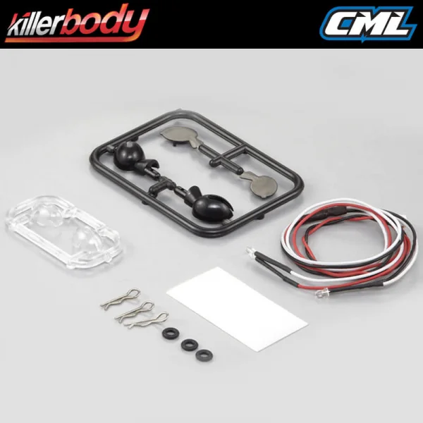 Killer Body Wing Mirror With LED Unit Set 1:10 Touring Car