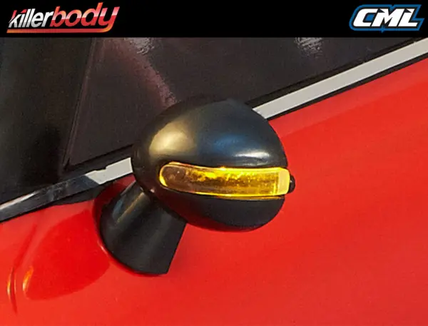 Killer Body Wing Mirror With LED Unit Set 1:10 Touring Car — image 6 of 6