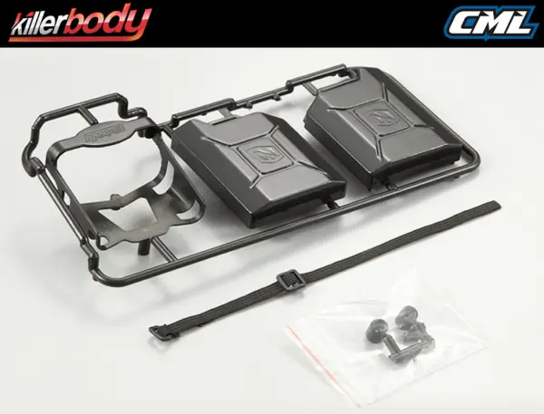 Killer Body Black Plastic Jerry Can Set &mdash; image 5 of 5
