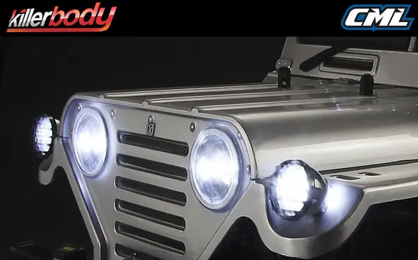 Killer Body Plastic Headlight Set For Warrior Body — image 8 of 9