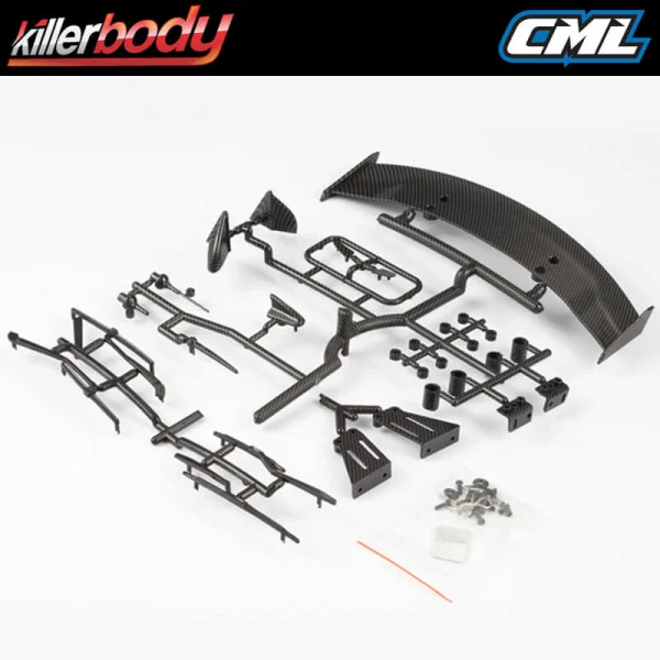 Killer Body 1:10 Tc Basic Plast Ic Parts (Carbon Fiber Finish)