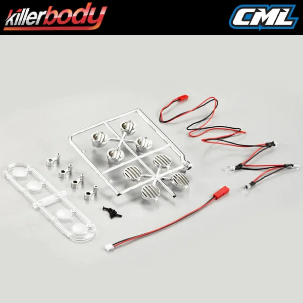 Killer Body Chrome Spot Lights W/LED Unit Set (4)