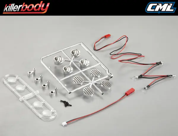 Killer Body Chrome Spot Lights W/LED Unit Set (4) — image 4 of 4