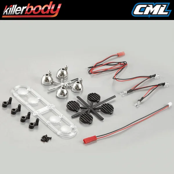 Killer Body Black Spot Lights W/LED Unit Set (4) — image 3 of 3