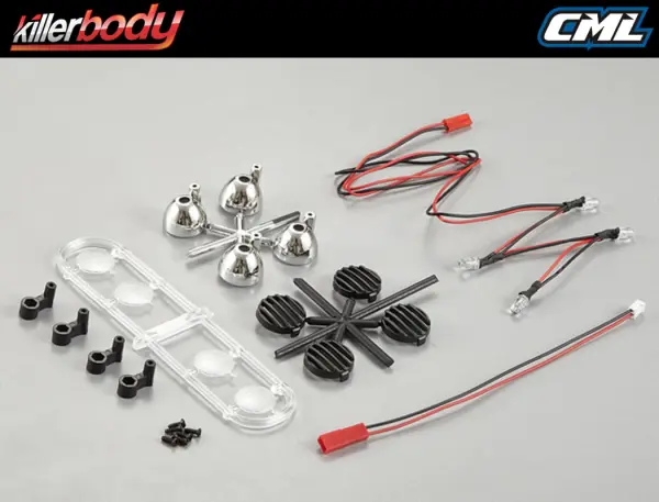 Killer Body Black Spot Lights W/LED Unit Set (4) — image 4 of 4
