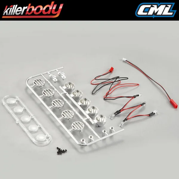 Killer Body Chrome Spot Lights W/LED Unit Set (5)