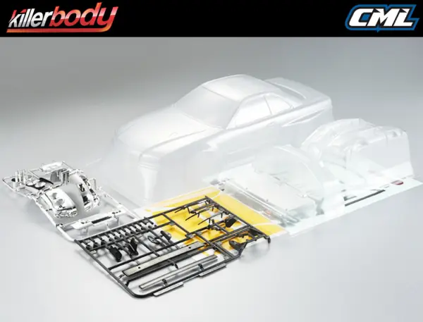 Killer Body Nissan Skyline R34 195mm Clear Body &mdash; image 4 of 7