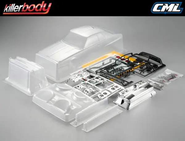 Killer Body Nissan Skyline 2000 Turbo GT-Es 195mm Clear Body — image 5 of 7