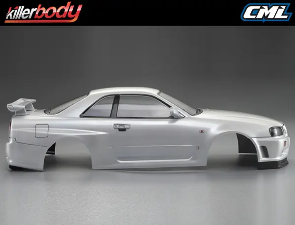 Killer Body Nissan Skyline R34 195mm Finished Body-White — image 8 of 20