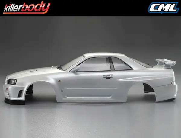 Killer Body Nissan Skyline R34 195mm Finished Body-White — image 7 of 20