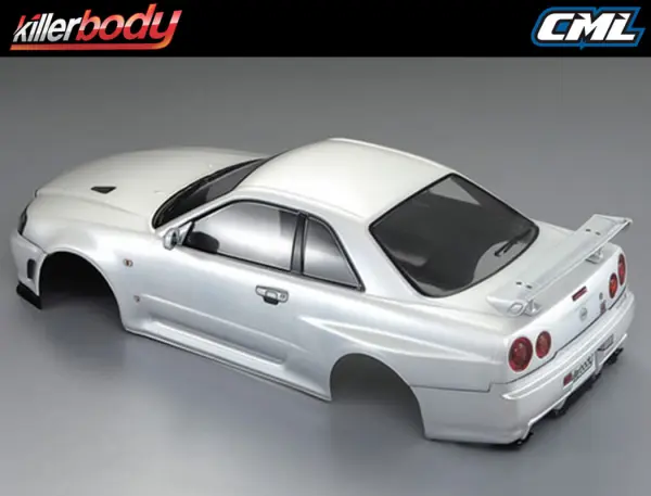 Killer Body Nissan Skyline R34 195mm Finished Body-White — image 6 of 20