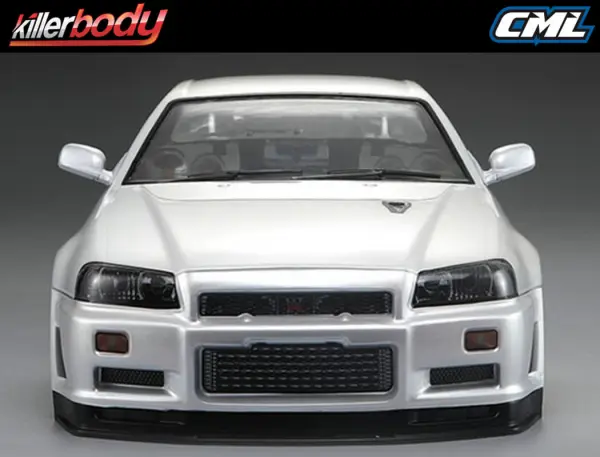 Killer Body Nissan Skyline R34 195mm Finished Body-White — image 9 of 20