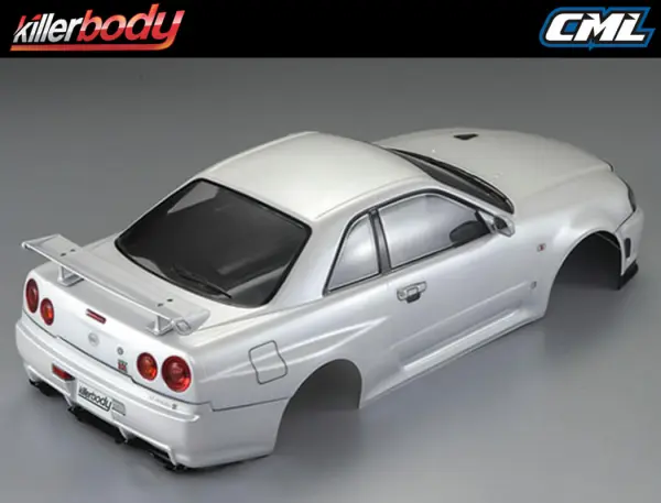 Killer Body Nissan Skyline R34 195mm Finished Body-White — image 4 of 20