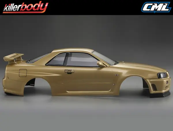 Killer Body Nissan Skyline R34 195mm Finished Body-Gold — image 8 of 20