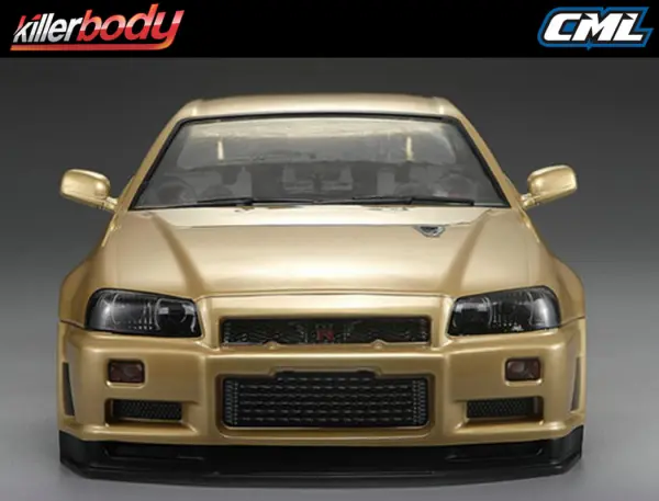 Killer Body Nissan Skyline R34 195mm Finished Body-Gold — image 9 of 20