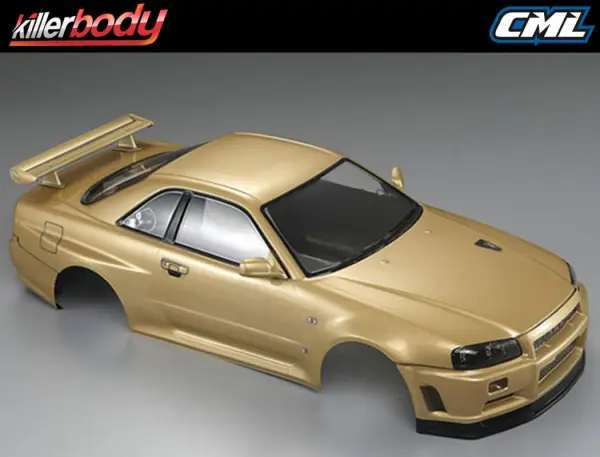 Killer Body Nissan Skyline R34 195mm Finished Body-Gold — image 5 of 20