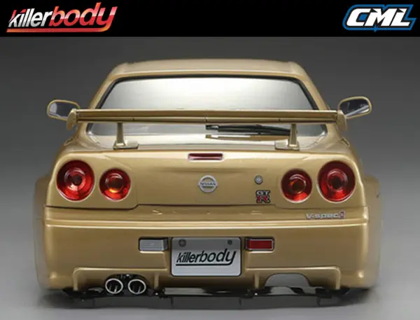 Killer Body Nissan Skyline R34 195mm Finished Body-Gold — image 20 of 20