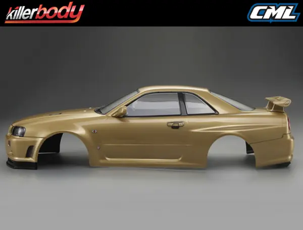 Killer Body Nissan Skyline R34 195mm Finished Body-Gold — image 7 of 20