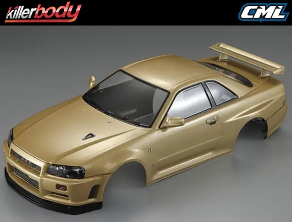 Killer Body Nissan Skyline R34 195mm Finished Body-Gold — image 3 of 20