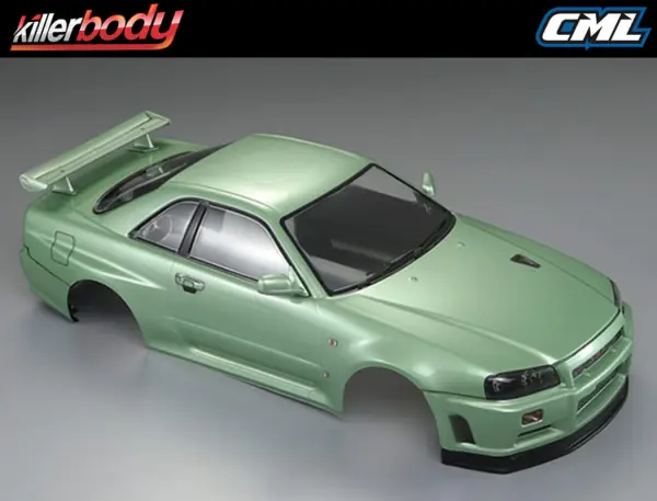 Killer Body Nissan Skyline R34 195mm Finished Body-Green — image 7 of 20