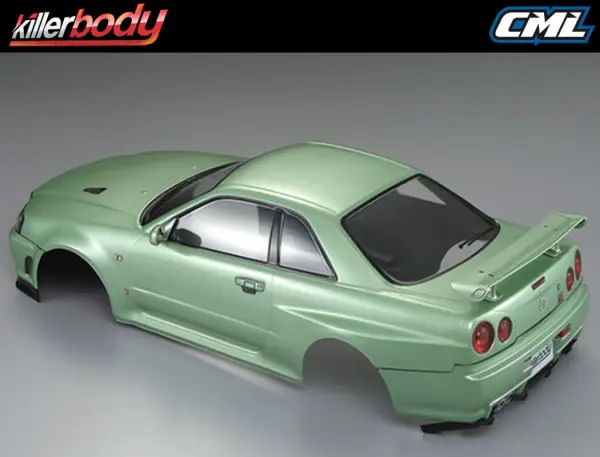 Killer Body Nissan Skyline R34 195mm Finished Body-Green — image 8 of 20
