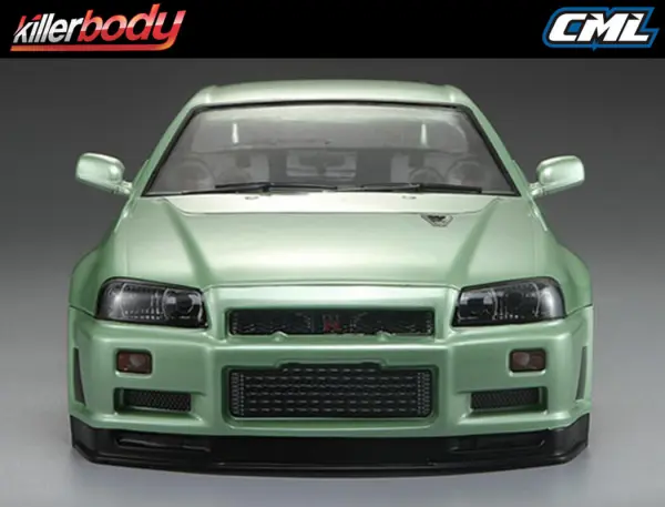 Killer Body Nissan Skyline R34 195mm Finished Body-Green &mdash; image 20 of 20