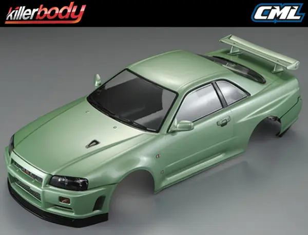 Killer Body Nissan Skyline R34 195mm Finished Body-Green — image 3 of 20
