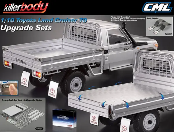 Killer Body Truck Bed Set For Land Cruiser (Movable Sides) — image 5 of 7
