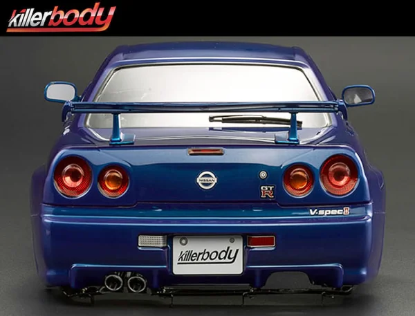 Killer Body Nissan Skyline R34 195mm Finished Bodyshell - Blue