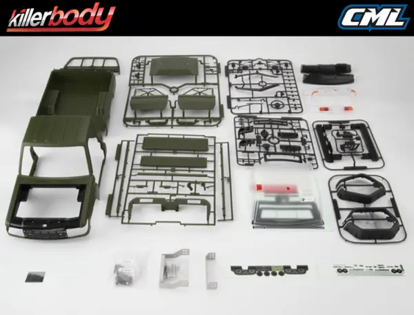 Killer Body Toyota Land Cruiser 70 Hard Body Kit - Matte Green (323mm WB) — image 2 of 13