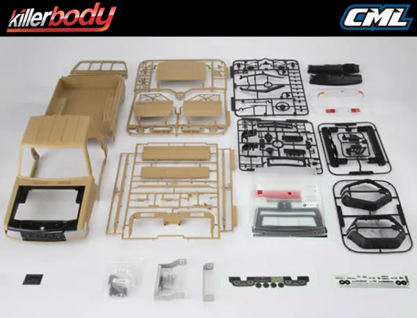 Killer Body Matte Desert Toyota Land Cruiser 70 Hard Body Kit (Fits TRX-4) - 323mm Wheelbase — image 5 of 12