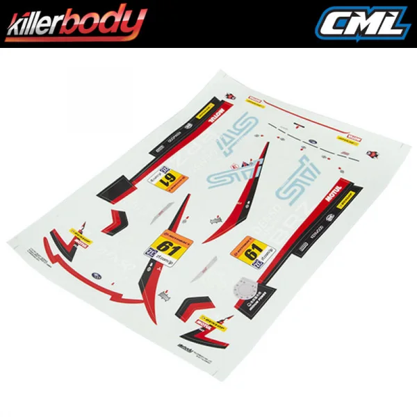 Killer Body Subaru BRZ R+D Sport Decal Sheet
