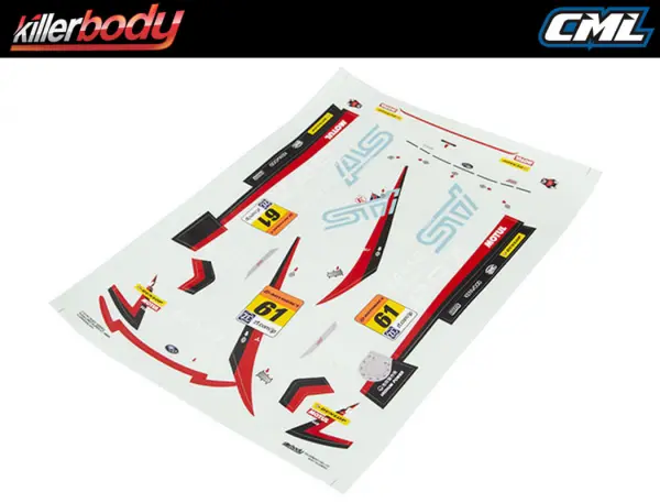 Killer Body Subaru BRZ R+D Sport Decal Sheet — image 5 of 6