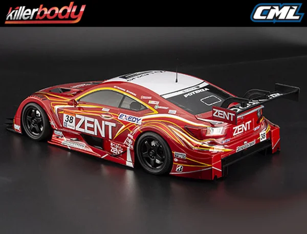 Killer Body Zent Cerumo RC F Clear Bodyshell 1:10 — image 4 of 6
