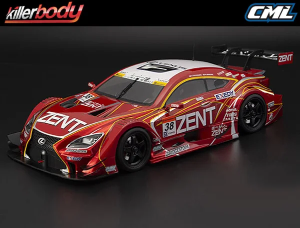Killer Body Zent Cerumo RC F Clear Bodyshell 1:10 — image 2 of 6
