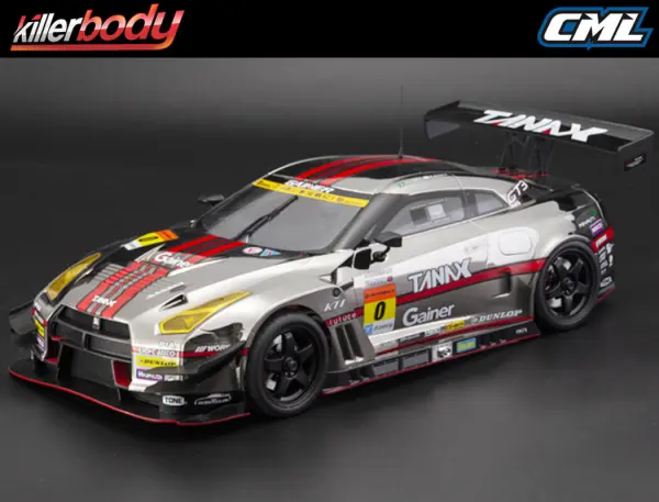 Killer Body Gainer Tanax Nissan GT-R Nismo R35 Clear Unpainted 195mm Bodyshell — image 4 of 7